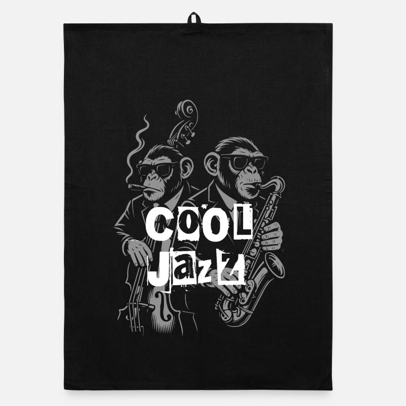 Graffiti Jazz Monkeys Torchon bio