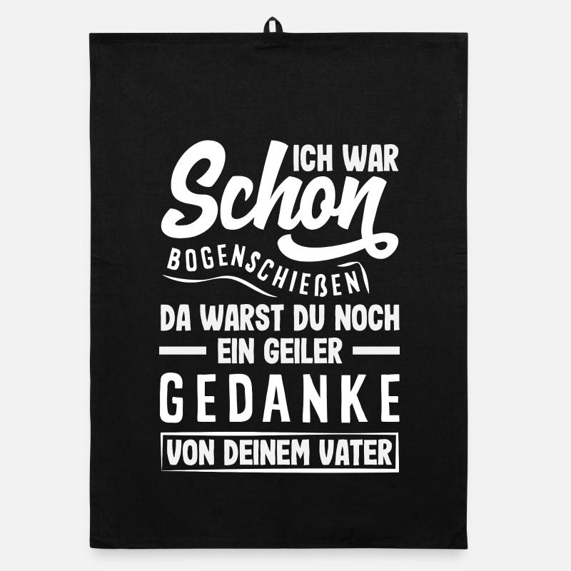 Bogenschießen Bogenschütze Geschenk Organic Geschirrtuch