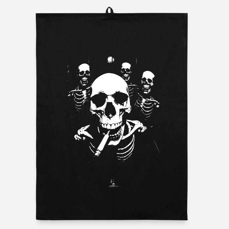 Skeletons Parade in the elevator Organic dish towel