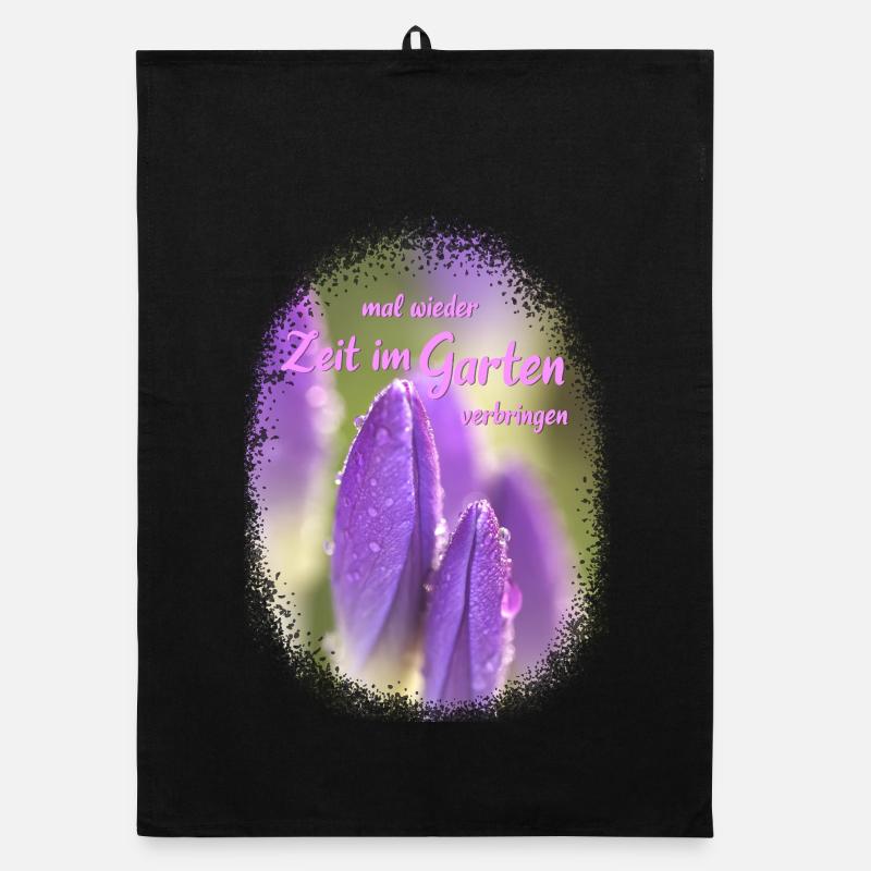 Passer du temps dans le jardin Jardinage Crocus Torchon bio