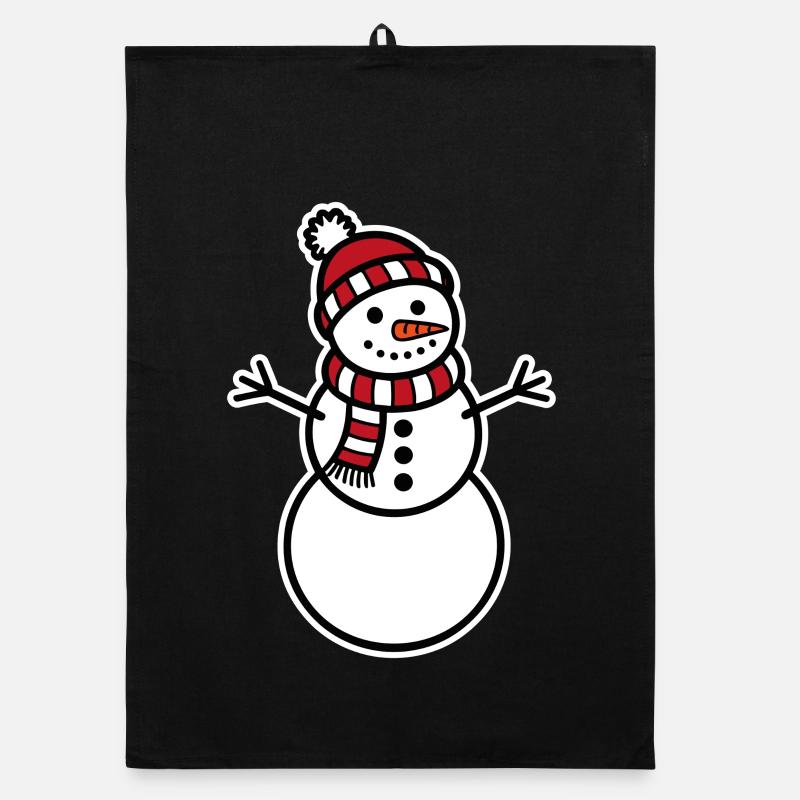 Snowman Organic dish towel