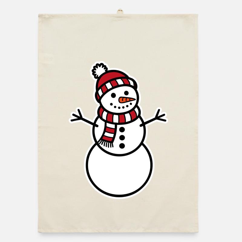 Snowman Organic dish towel