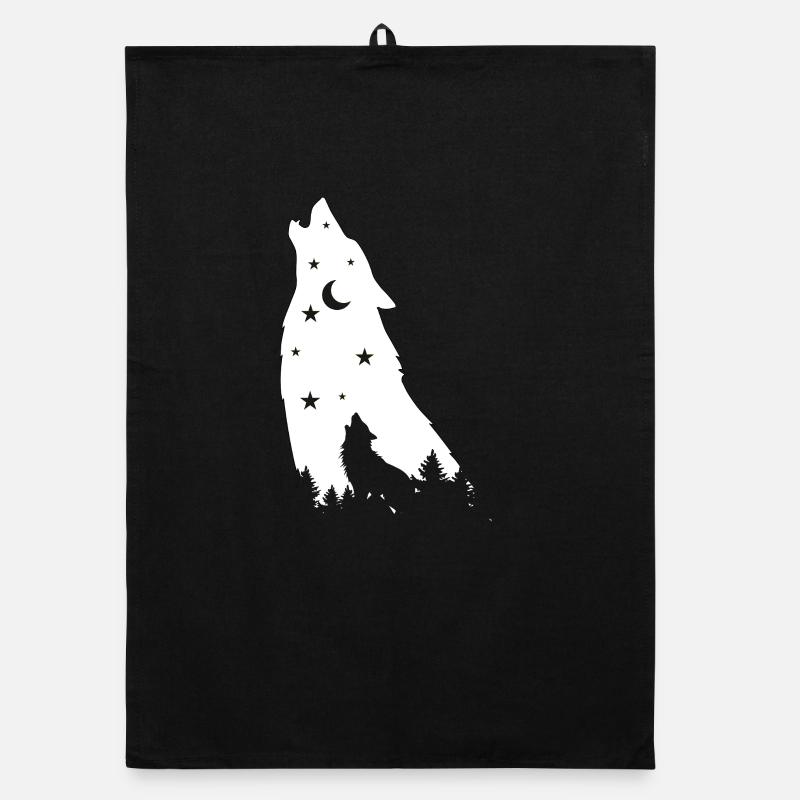 Loup étoilé  Torchon bio