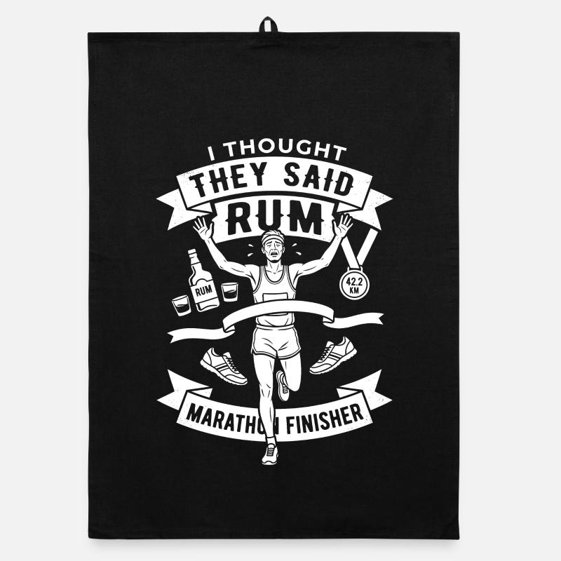 Rum Marathon Finisher Organic Geschirrtuch