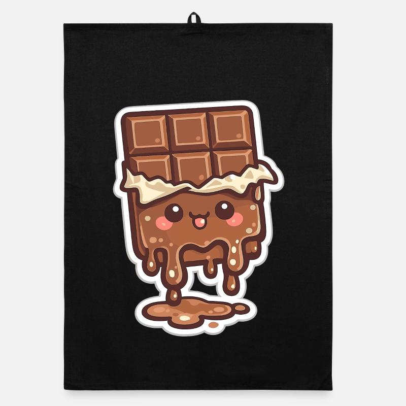Melting chocolate bar Organic dish towel