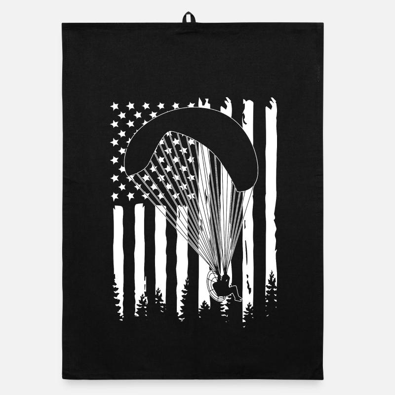 Paragliding Skydive Organic dish towel