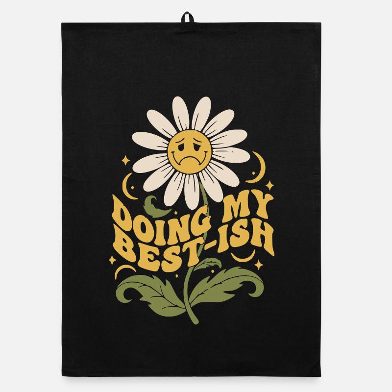 Faire de mon mieux pour la fleur Torchon bio