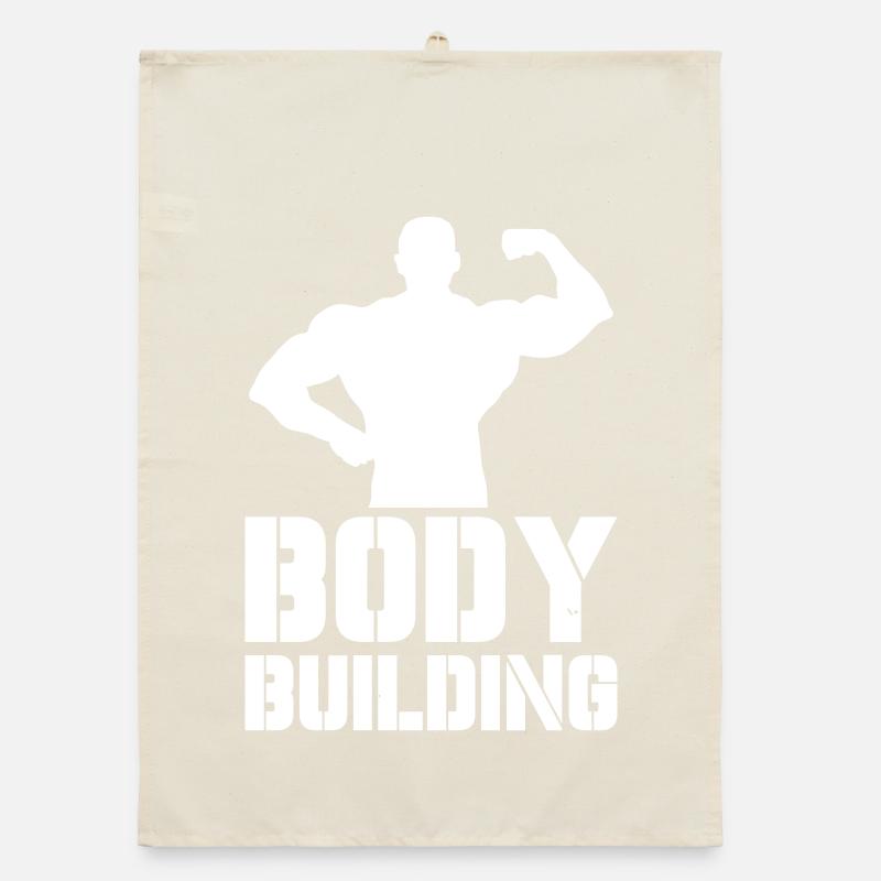 Silhouette de puissance physique Torchon bio