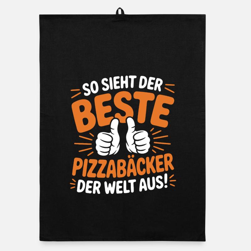 Pizzabäcker Geschenkidee Organic Geschirrtuch