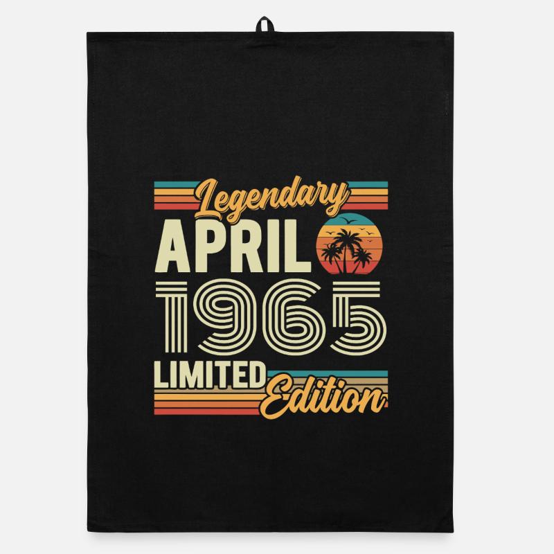 April 1965 61. Geburtstagsgeschenk – April 1965 Organic Geschirrtuch