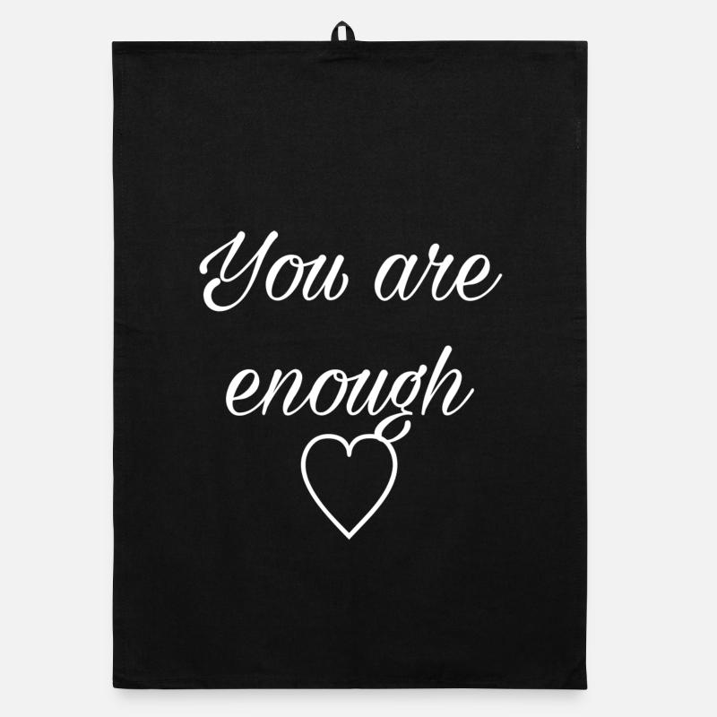 You are enough Organic Geschirrtuch