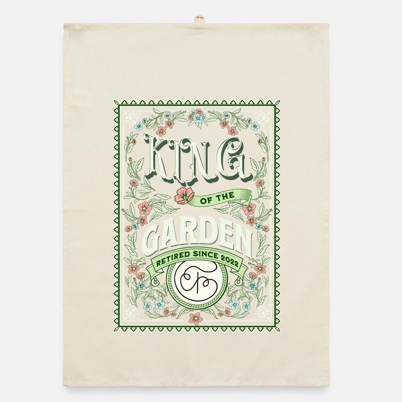 Rentner 2022 Garten Gärtner Organic Geschirrtuch