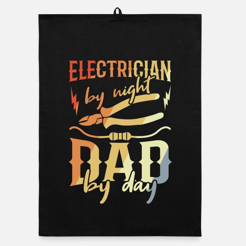 Elektriker Papa Organic Geschirrtuch