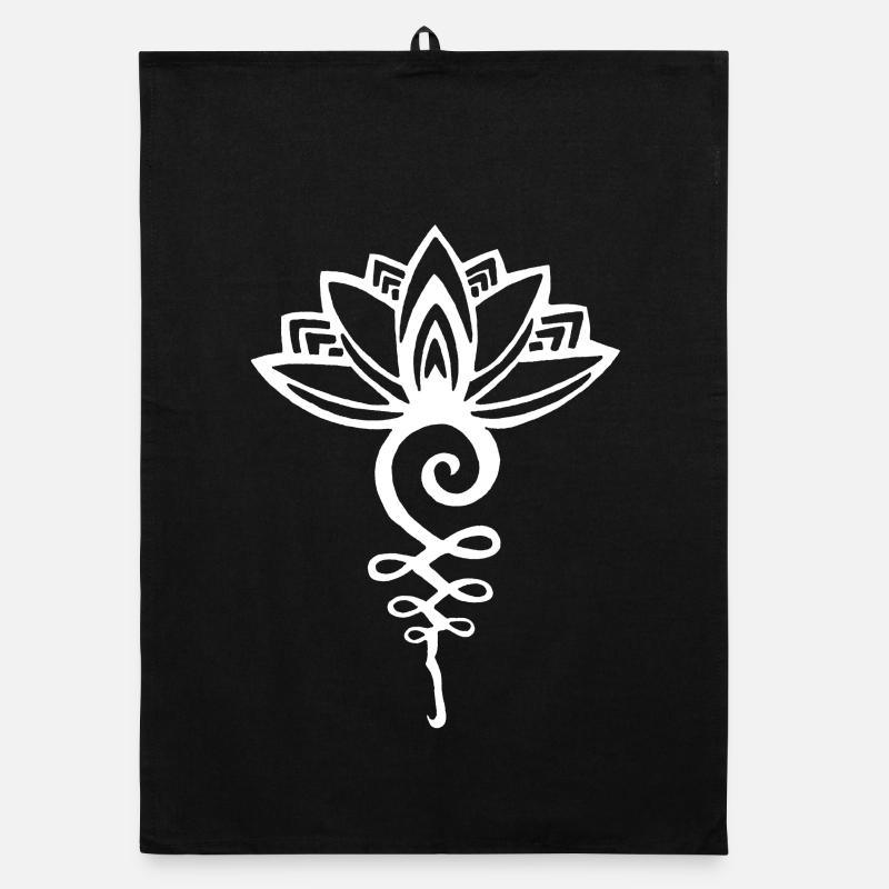 Lotus blanc éternel Torchon bio