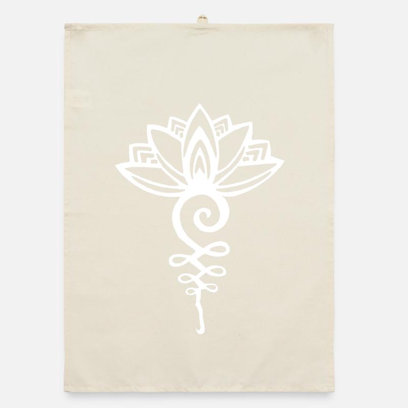 Lotus blanc éternel Torchon bio