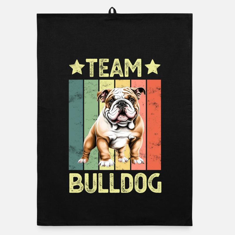Chien bouledogue anglais Torchon bio
