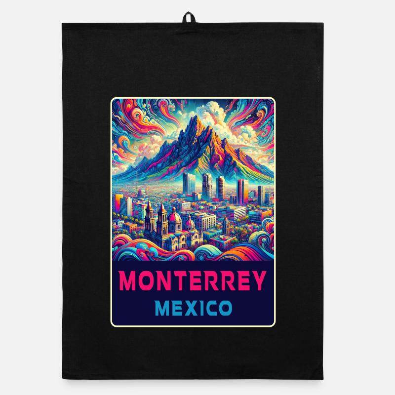 Design de Monterrey au Mexique Torchon bio