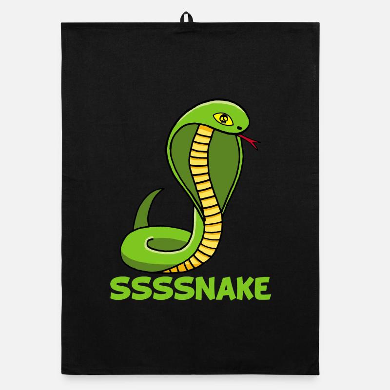 Snake manga Organic dish towel