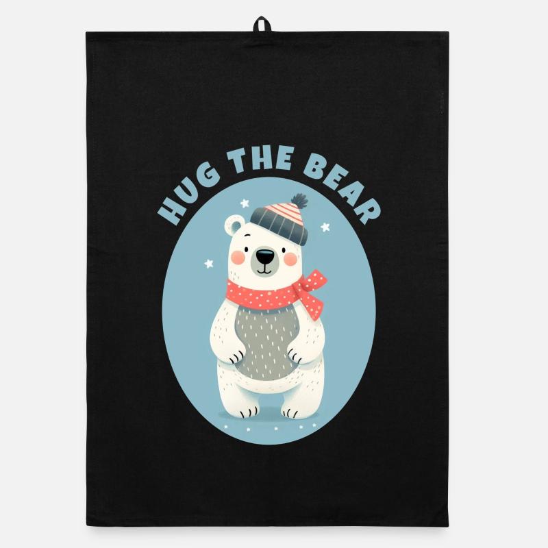 Umarme den Teddybären Organic Geschirrtuch