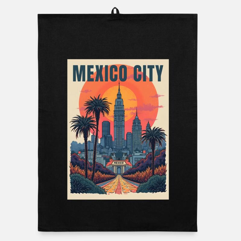 Mexico – Le Zócalo et l’histoire aztèque Torchon bio
