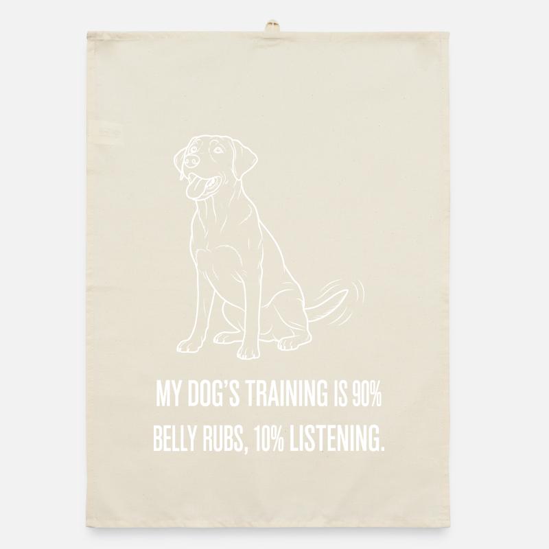 Bauchkraulen-Training Organic Geschirrtuch