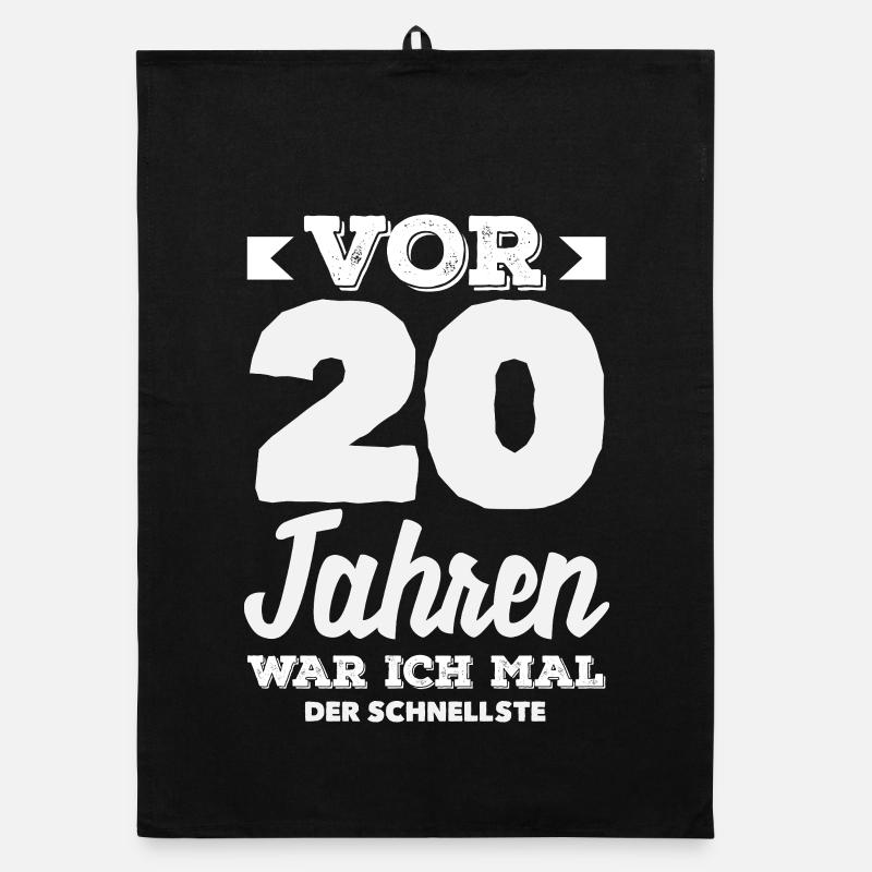 Funny 20th Birthday Gift Organic dish towel