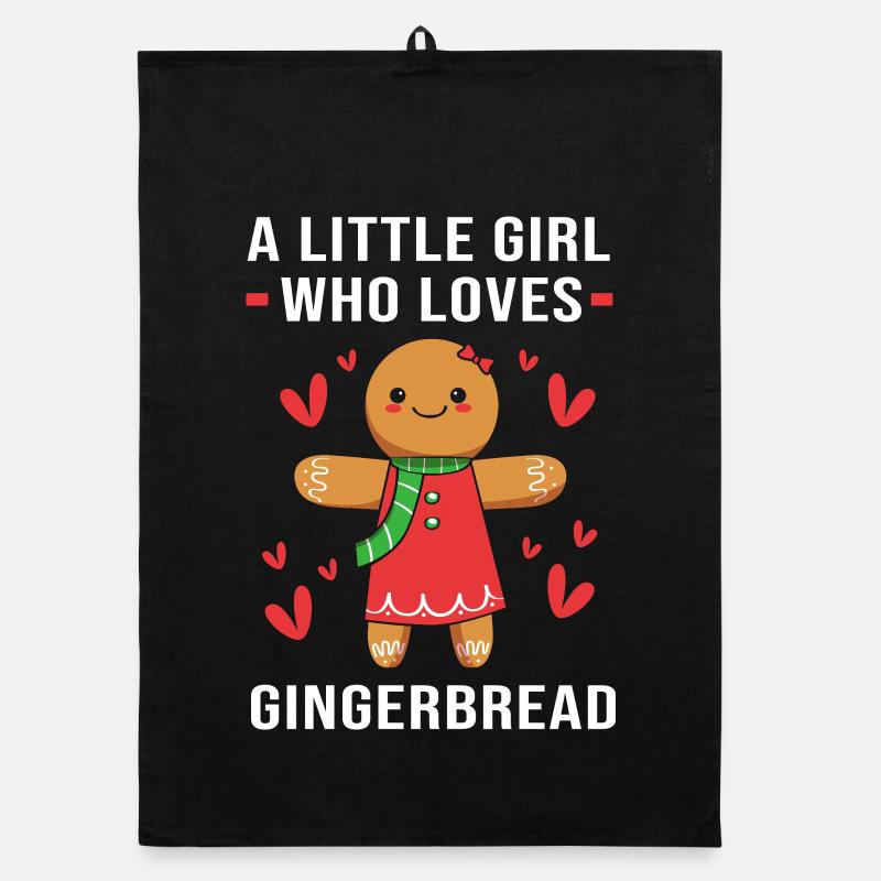 Gingerbread Christmas Gingerbread Man Organic dish towel
