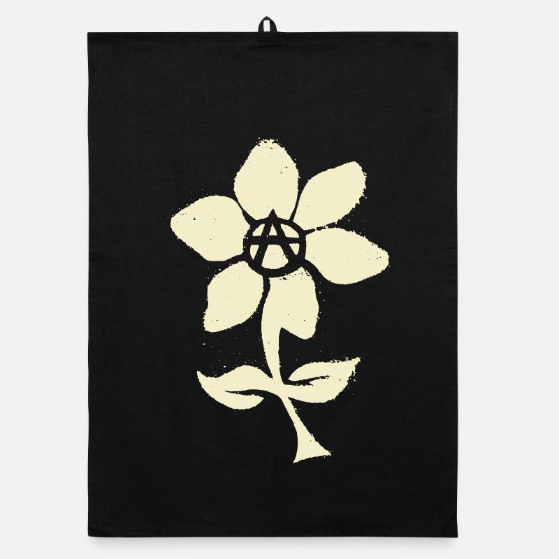 Fleur anarchiste Torchon bio