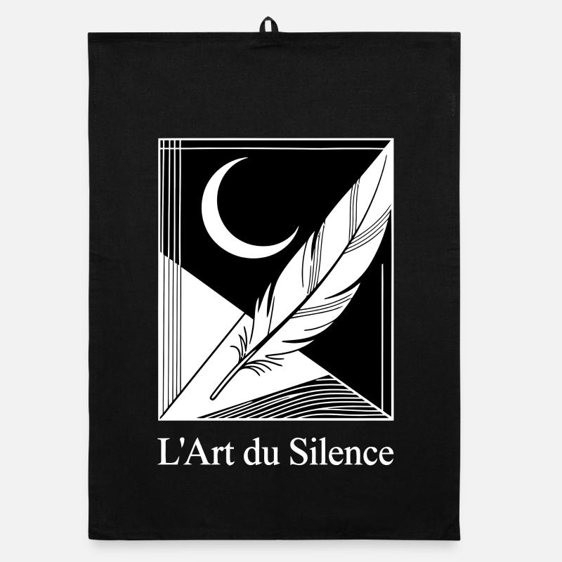 Lune Plume Géométrique Torchon bio