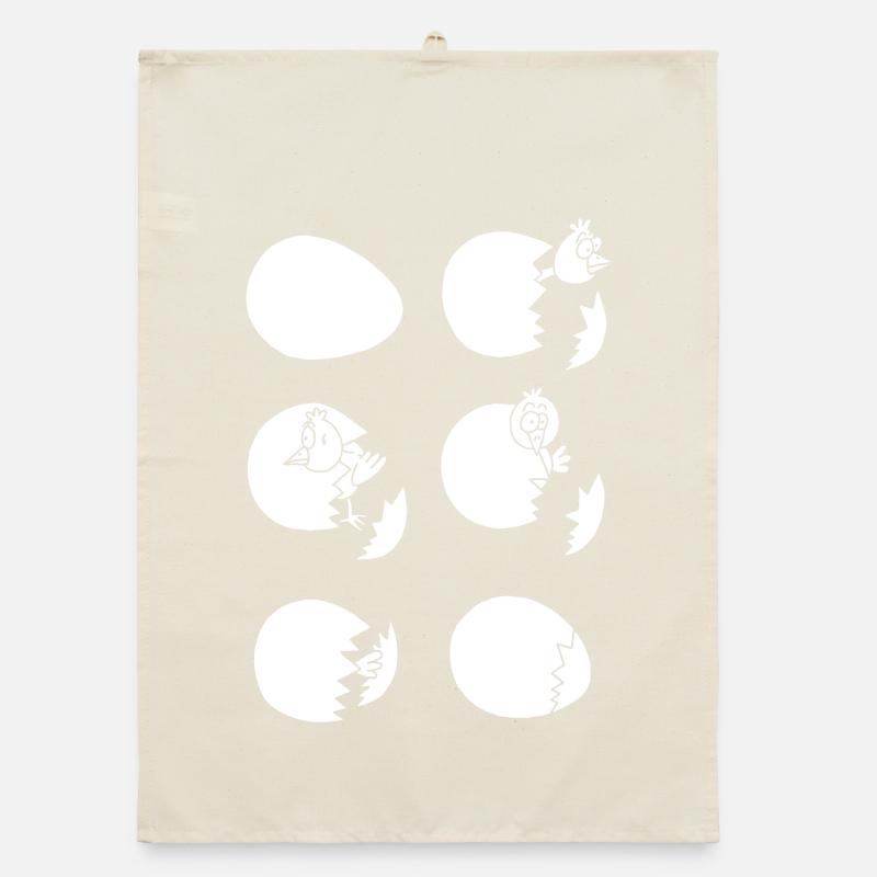 A la découverte du monde ou pas (blanc) Torchon bio