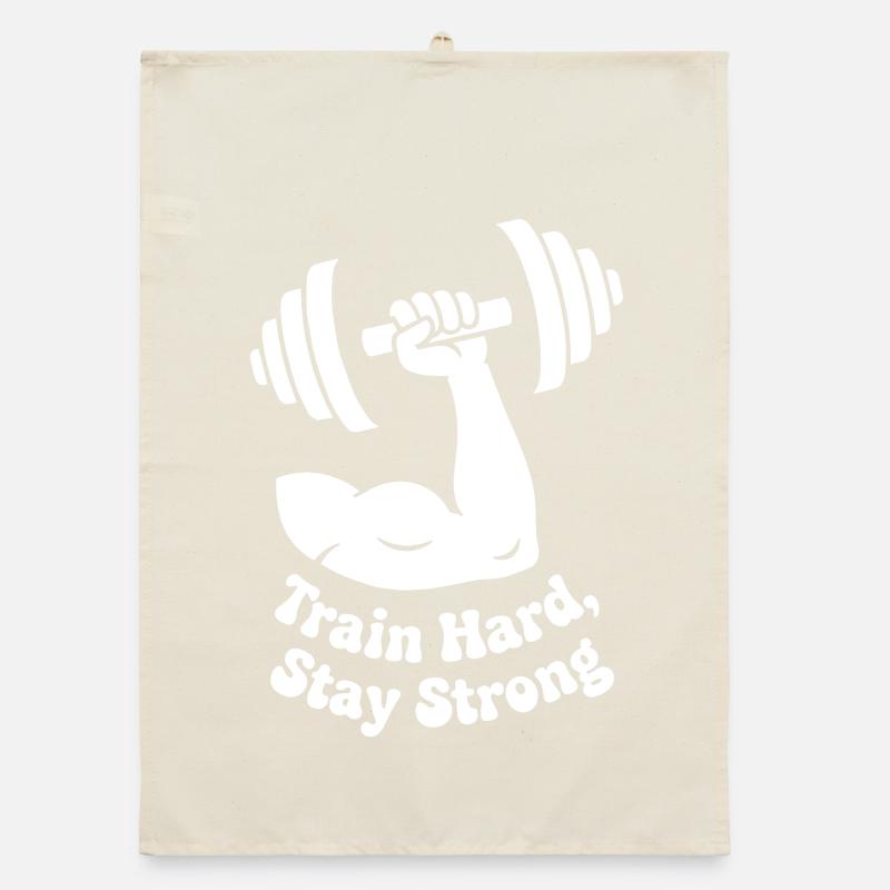 Entraînez-vous dur, restez fort Torchon bio