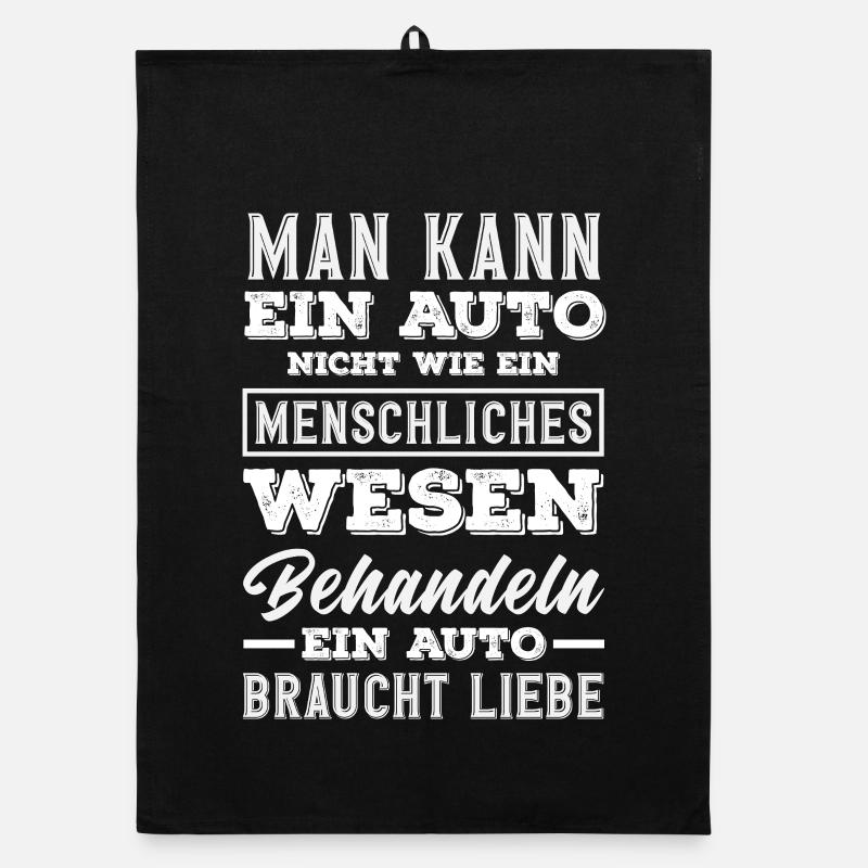 Funny Car Lover Car Fan Organic dish towel