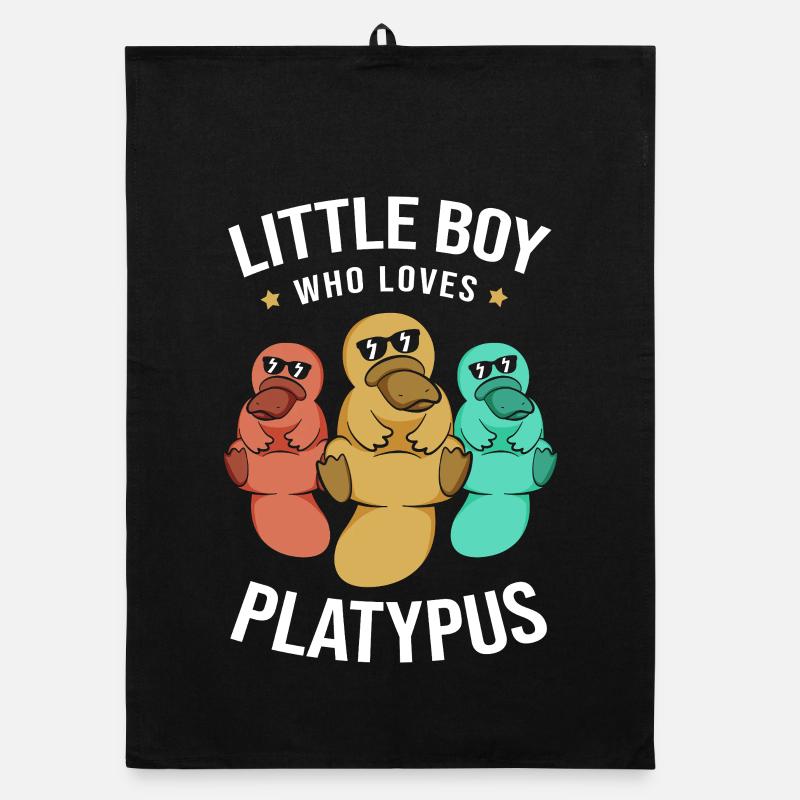 Schnabeltier Schnabeltier Platypus Schnabeltier Organic Geschirrtuch