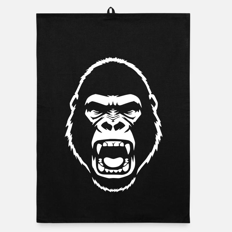Furious Gorilla Stencil Grunge vector_path128 Torchon bio