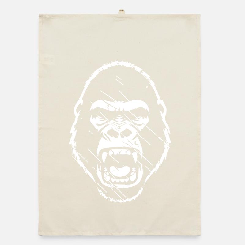 wuetender-gorilla-stencil-grunge-vector_path130 Organic Geschirrtuch