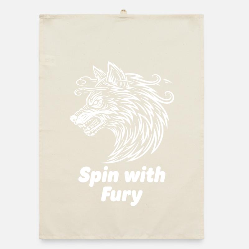 Wolfskopf Spin with Fury Organic dish towel