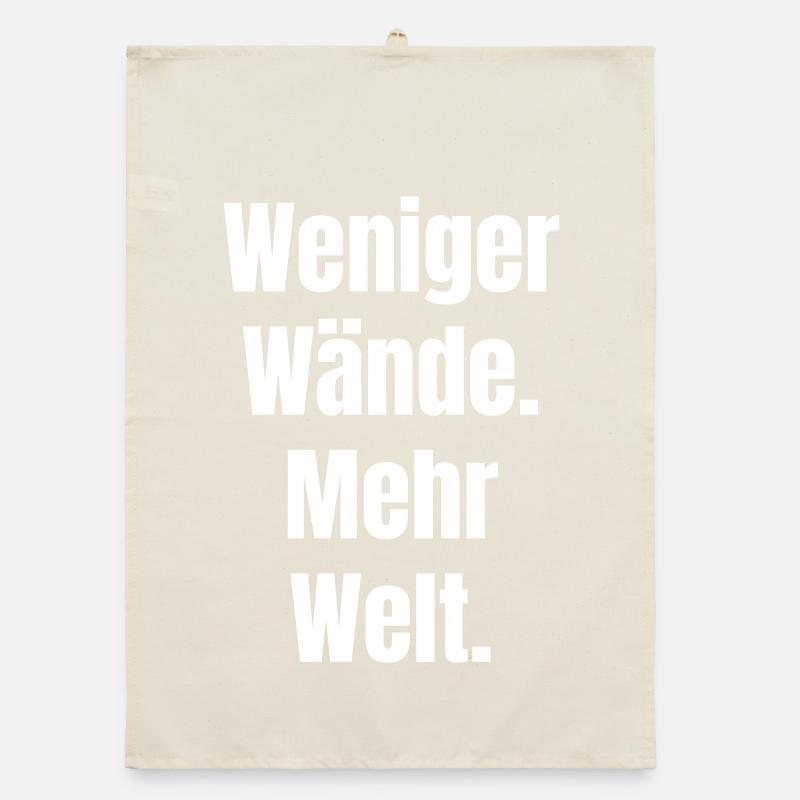 Moins de murs, plus de monde Torchon bio