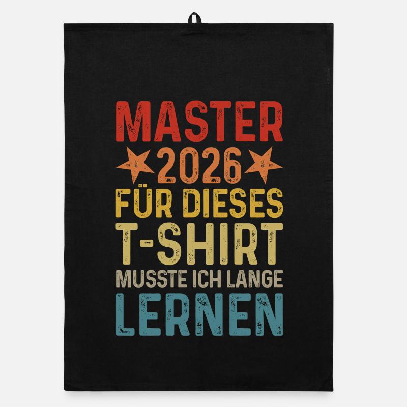 Master 2026 Graduation T-Shirt Organic dish towel