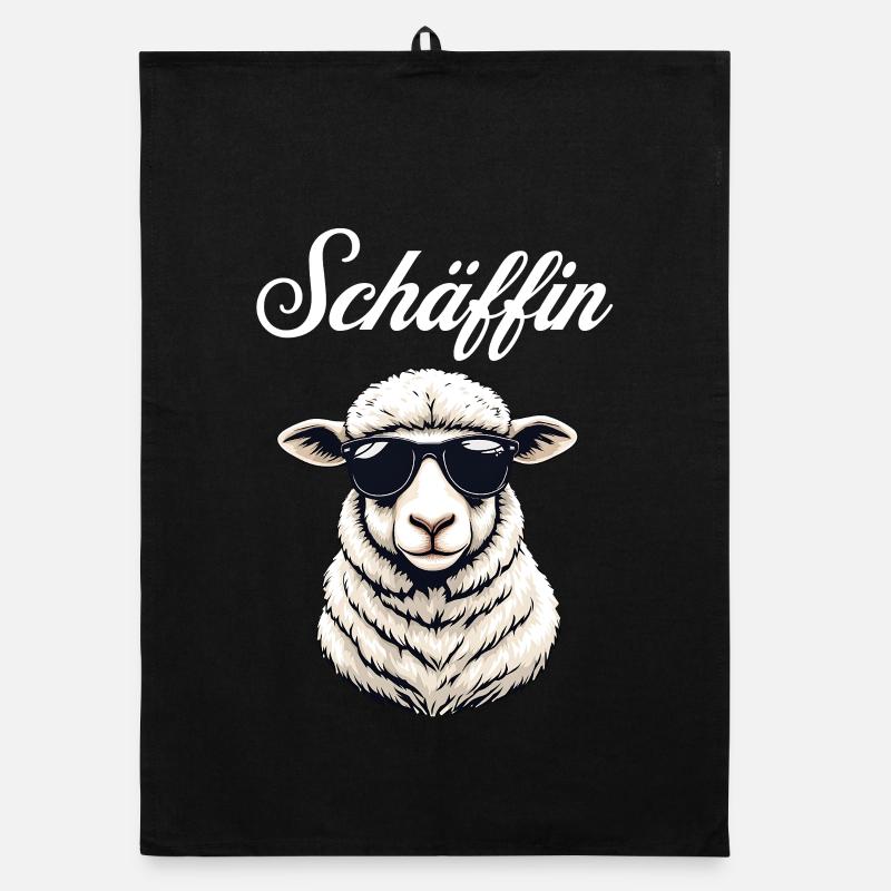 Schäffin – Die lässige Chefin im Wolle-Look Organic Geschirrtuch