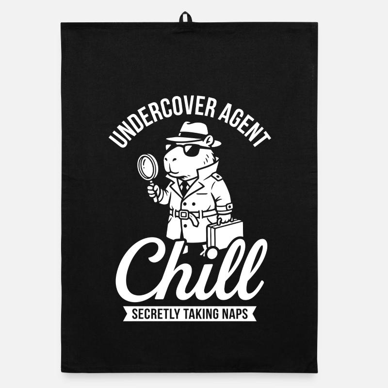 Agent infiltré Chill – Capybara Torchon bio