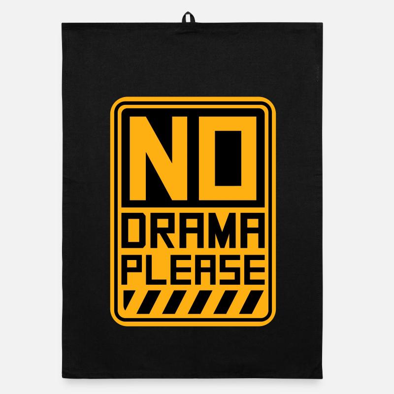 No Drama Please Rest Relaxation Relax Chill Fun Organic dish towel
