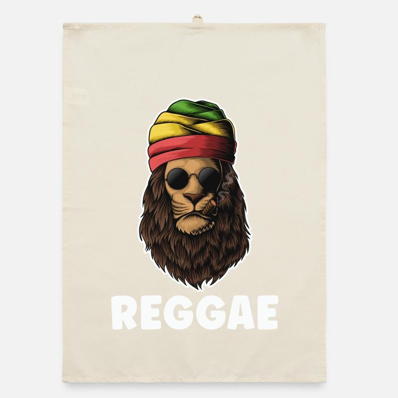 Rastafari Reggae Lion Torchon bio