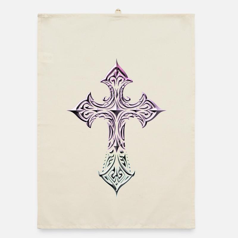 Croix en filigrane irisé Torchon bio