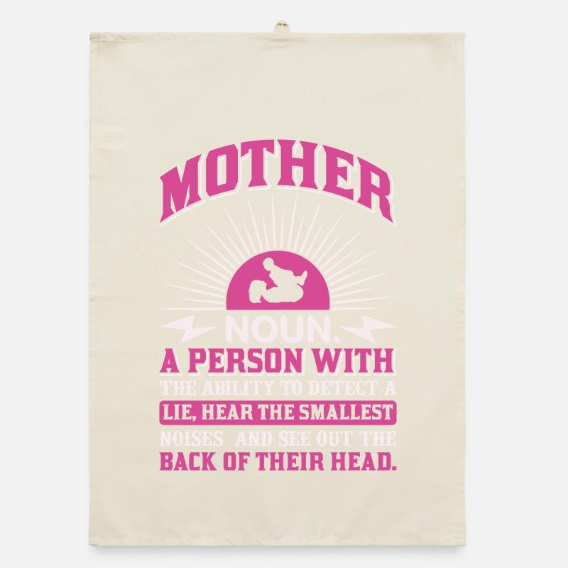 Mutter-Substantiv-Definition Lustiges Mutter-Power-Shirt Organic Geschirrtuch