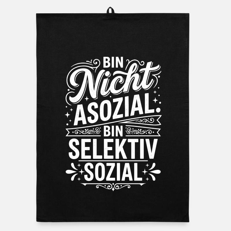 Selectively Social – Not Anti Social Organic dish towel