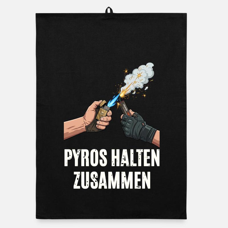 Pyros Halten Zusammen Organic Geschirrtuch