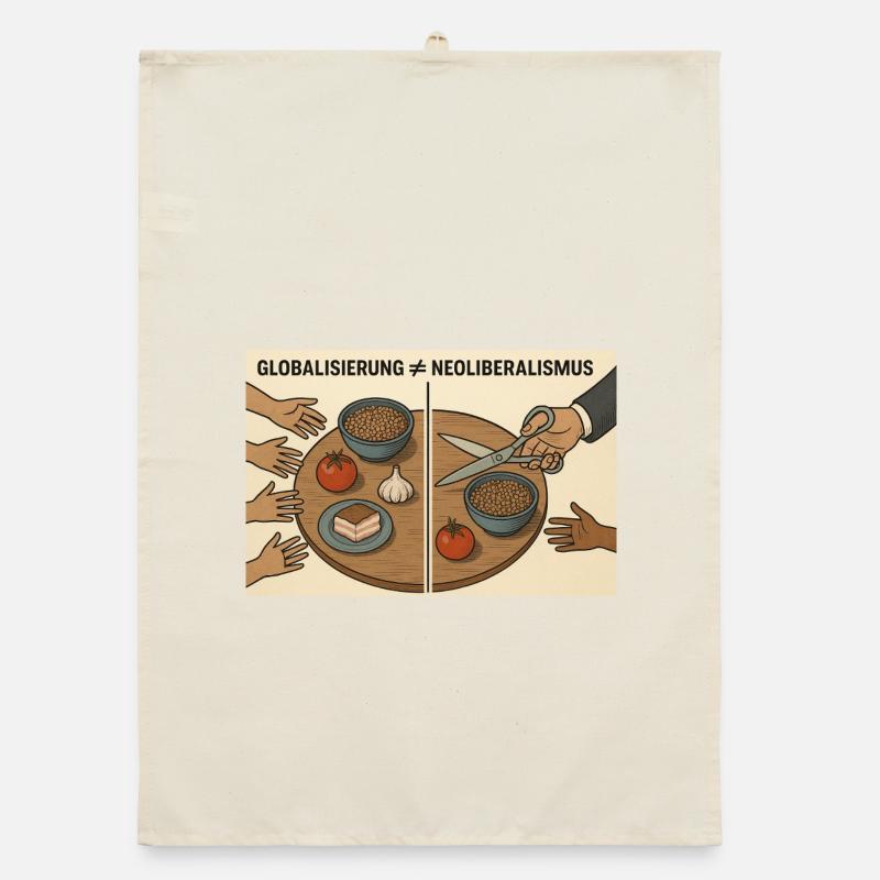 Globalization vs Neoliberalism Organic dish towel
