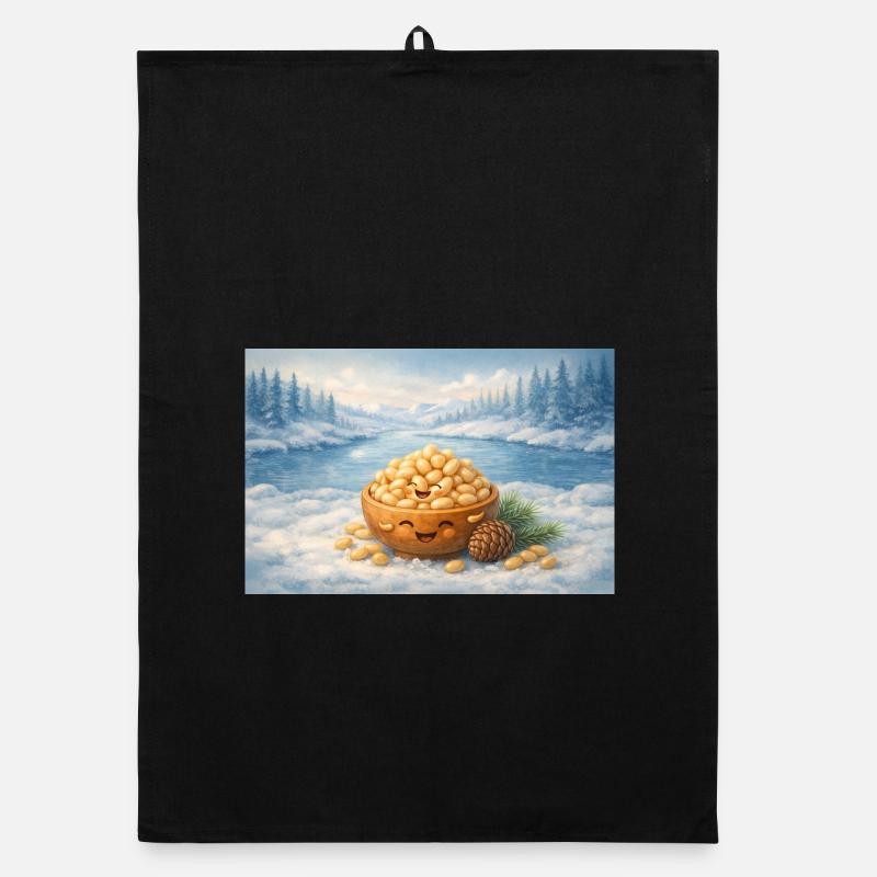 Pine nuts Organic dish towel