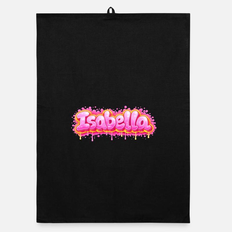 ISABELLA GRAFFITI NAME FOR PERFECT GIFT PRINTABLE  Torchon bio