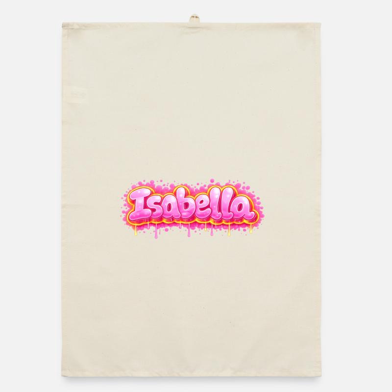 ISABELLA GRAFFITI NAME FOR PERFECT GIFT PRINTABLE  Torchon bio